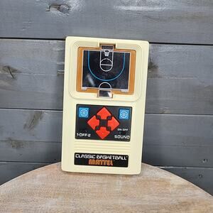 Vintage Mattel Classic Basketball Handheld Electronic Game